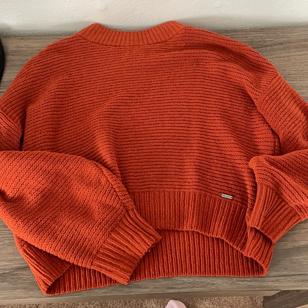 Burnt Orange hollister mock-neck sweater